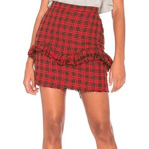 NSF Carmen Ruffle Mini Skirt